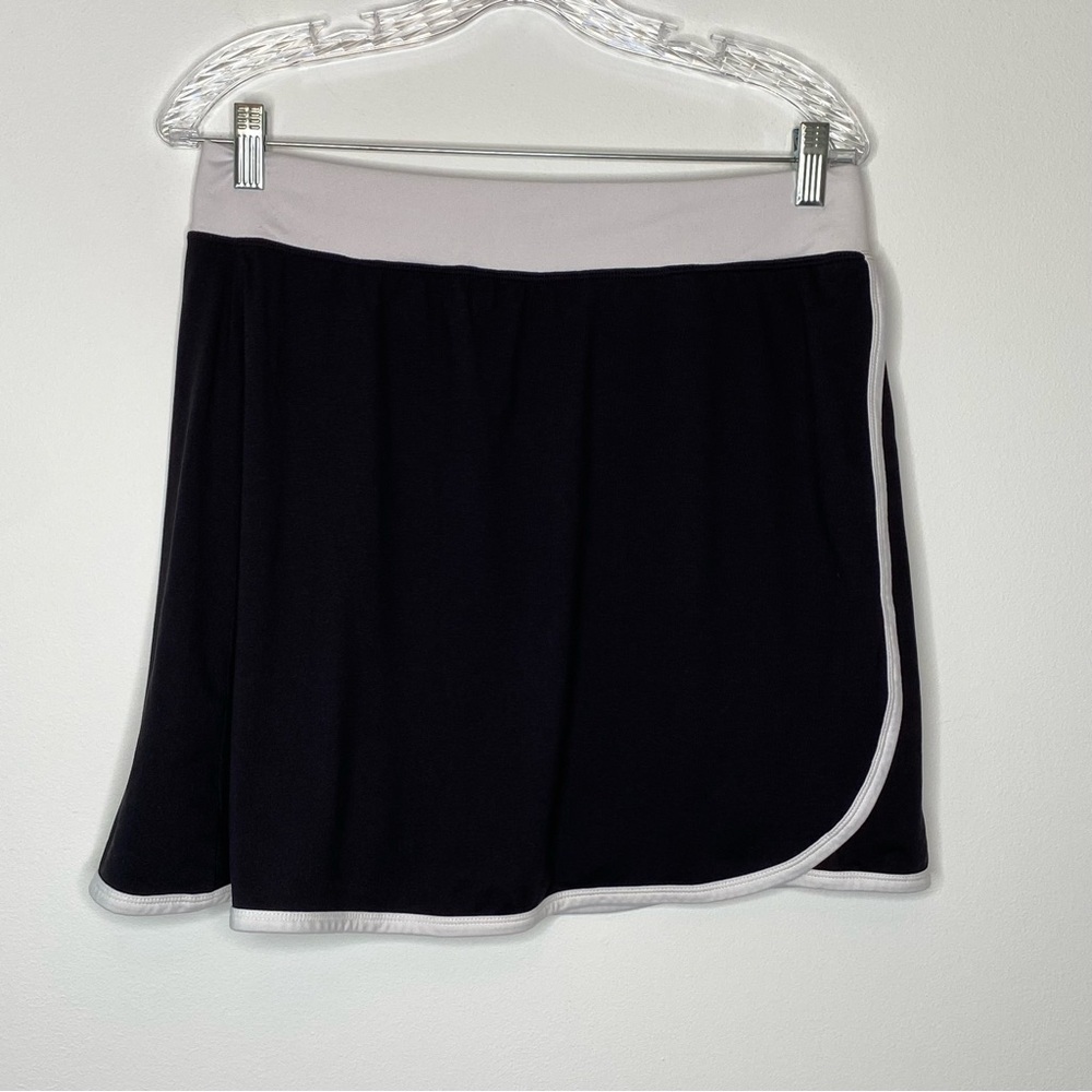 Cuddl Duds Black Pull On Skort